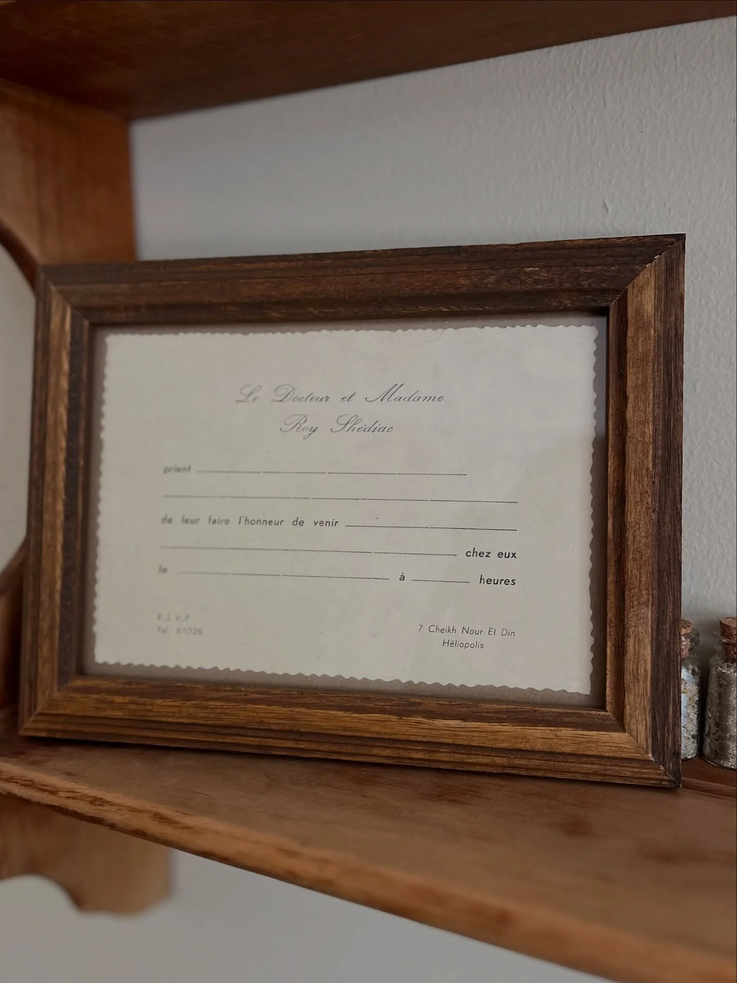 One of my most prized possessions is this reminder that my love of cooking and hosting&hellip; is in my blood. Not to mention my love for paper goods and the good ole fashioned paper invitation. 📬 

Translated: The Doctor (my maternal grandfather a.