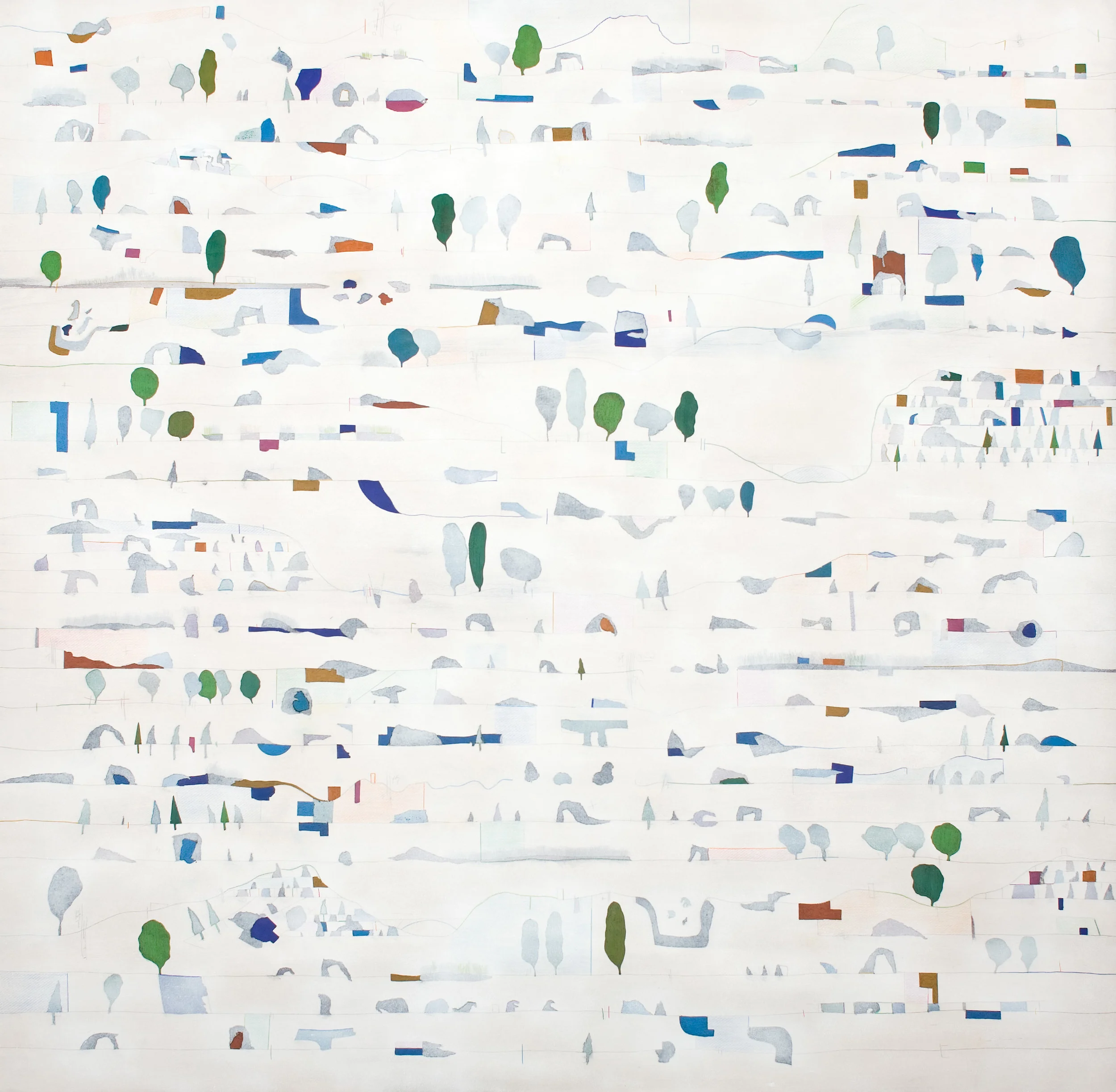 ce plat pays qui est le mien nº 6 . 150 x 150 cm 2016