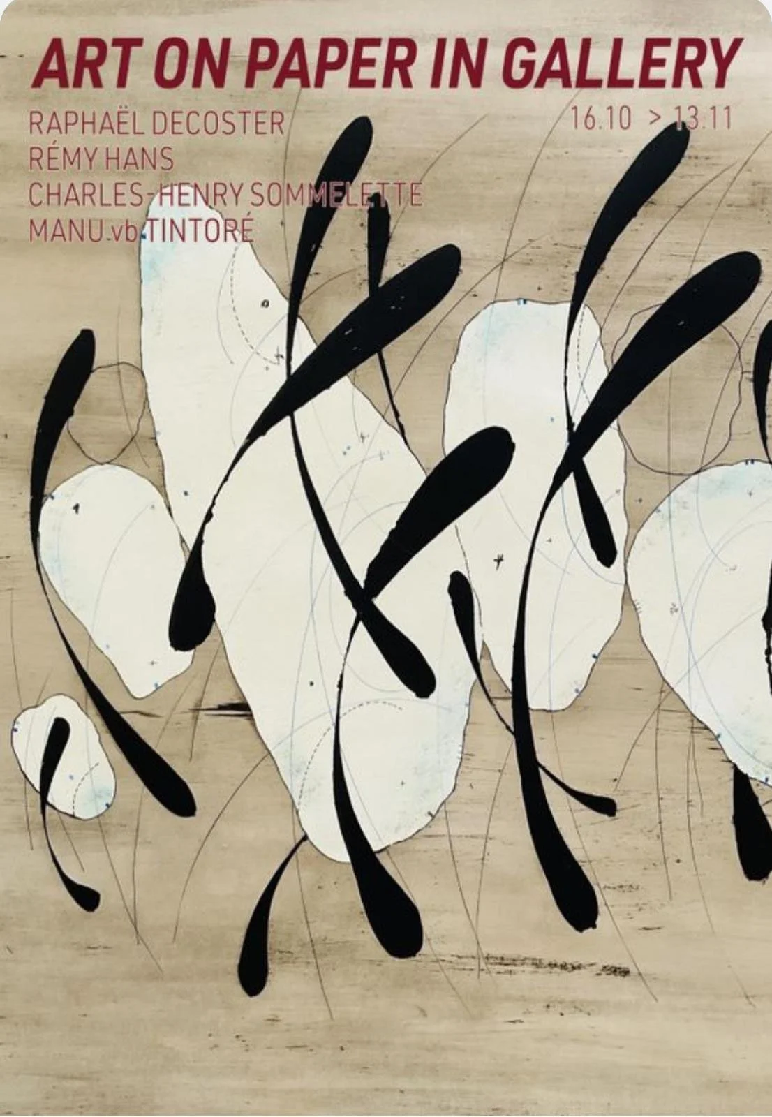 Art on Paper in Gallery - Belgian Gallery. Bruxelles