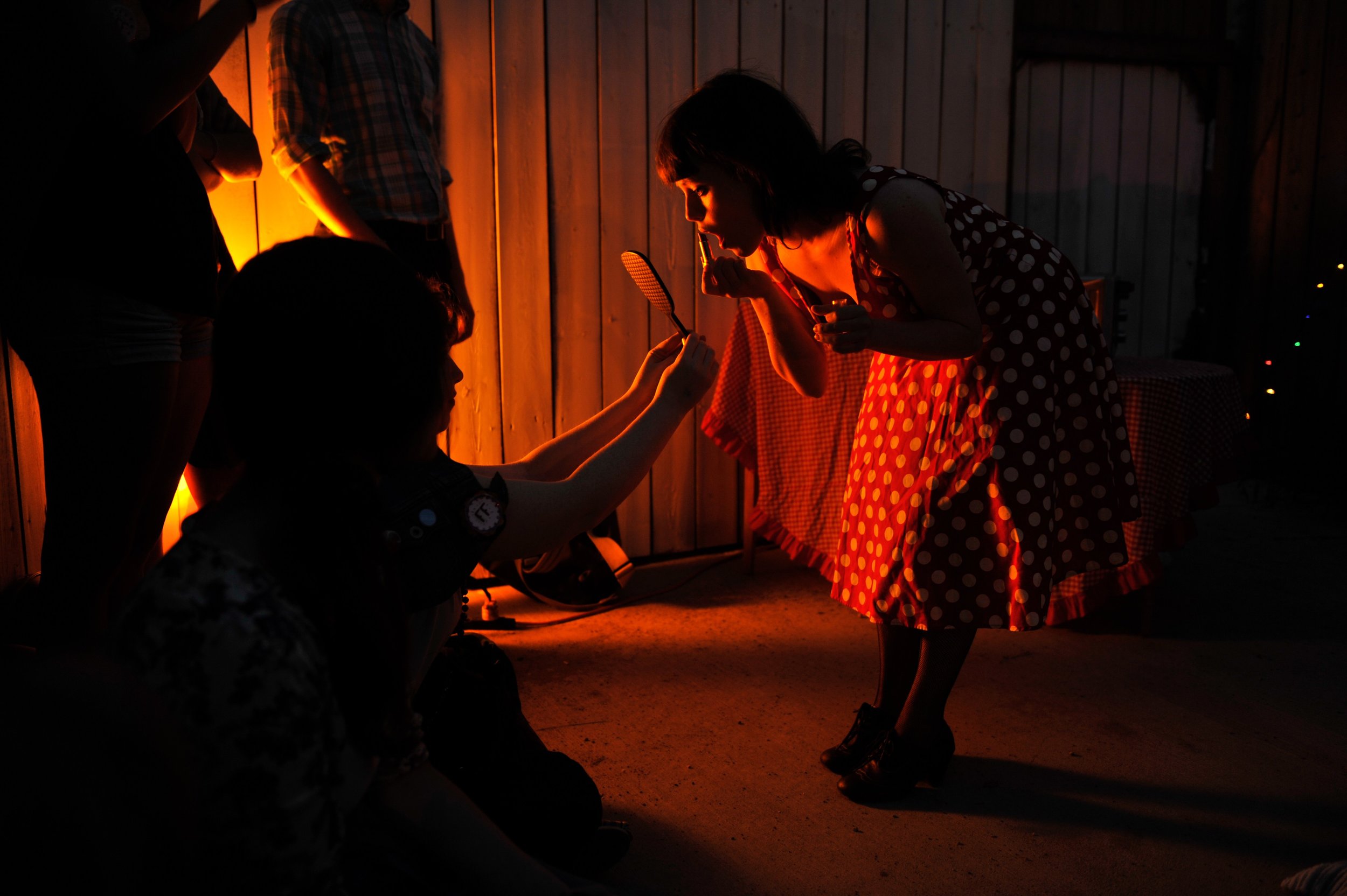 "Cutie" in Tiny Bear Jaws' White Night (Edmonton, 2014). Photo credit: Michael Kuby.