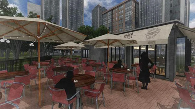 Rendering of BlackTail Bar at Pier A