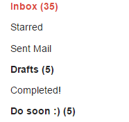 Having an email folder to turn to when you have the mental energy to process some email to-dos can help you churn through your unresponded messages.