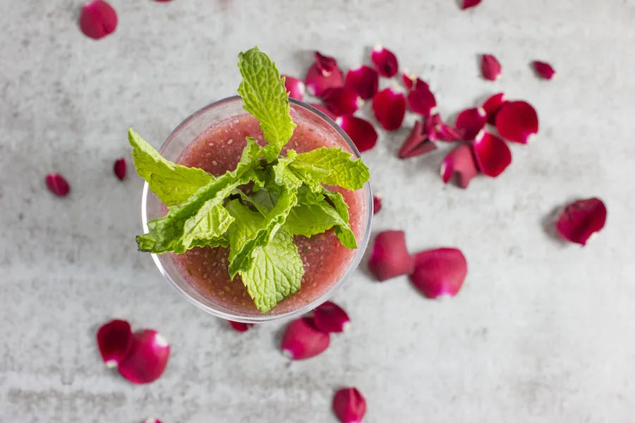 Featured by The Fashion Spot - Raspberry Rose Chia Fresca
