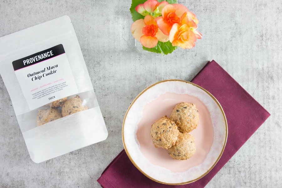 Snack: Oatmeal Maca Chip Cookies