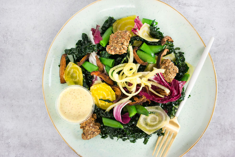 Provenance Meals - Kale Caesar Salad with Roasted Mushrooms and Turmeric Onions.jpg