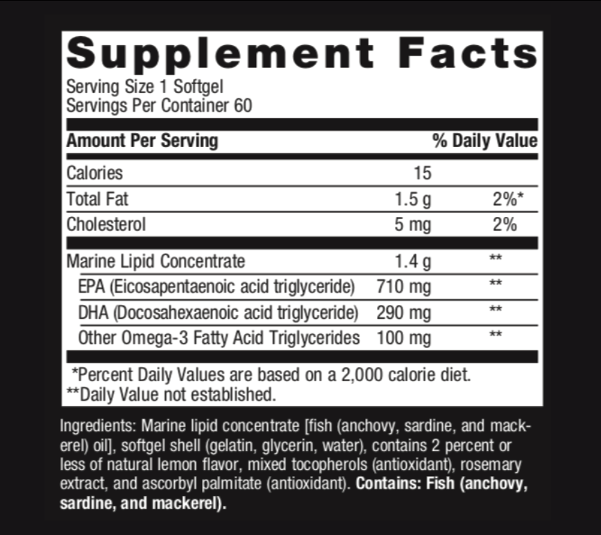 Omega 3 Fish Oil — Provenance Meals