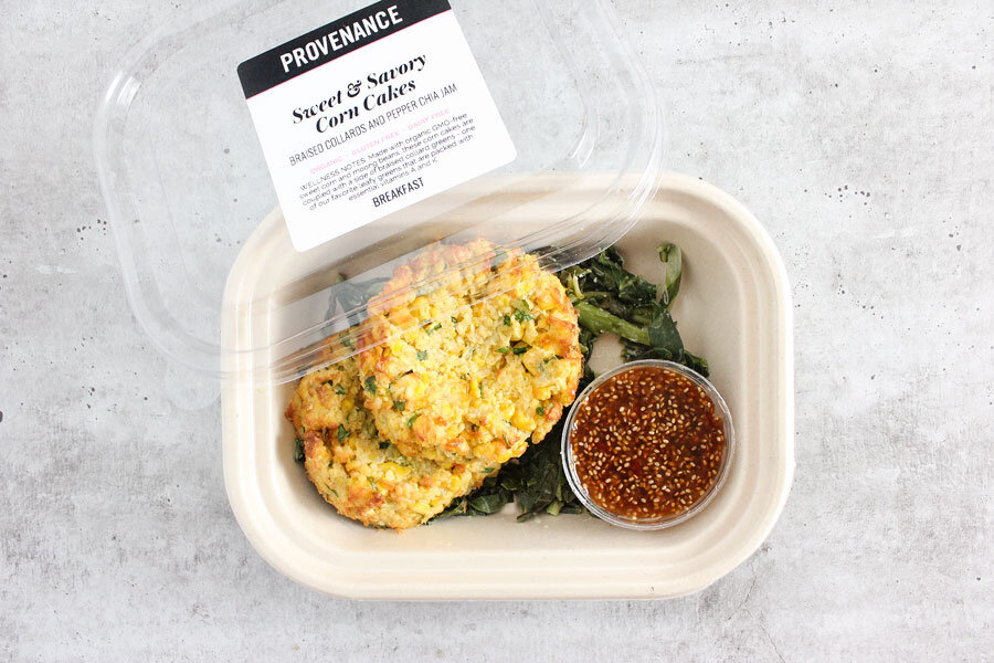 Provenance Meals - Sweet and Savory Corn Cakes with Pepper Chia Jam- VG.jpg