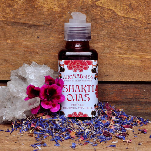 Shakti Ojas This rejuvenating herbal infusion is a highly effective daily feminine lubricant and longevity oil used to support and enhance female health and beauty. Purchase