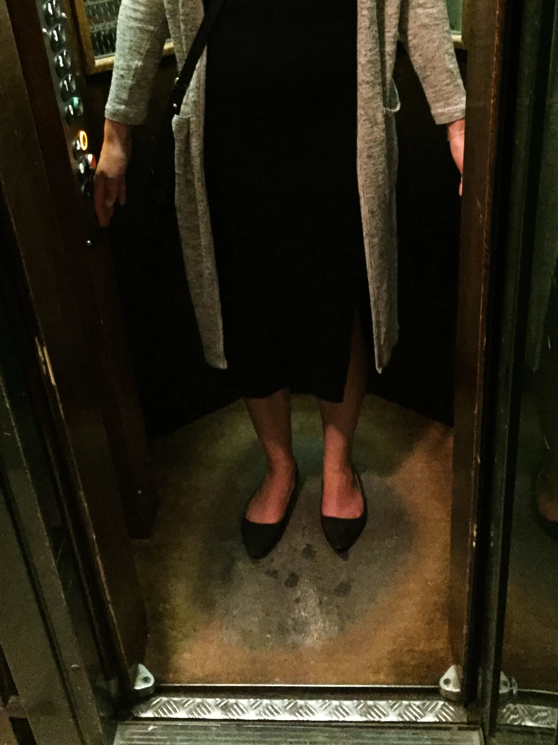 The Elevator up to our Room - or - Why you shouldn't travel in Europe with large rolling suitcases