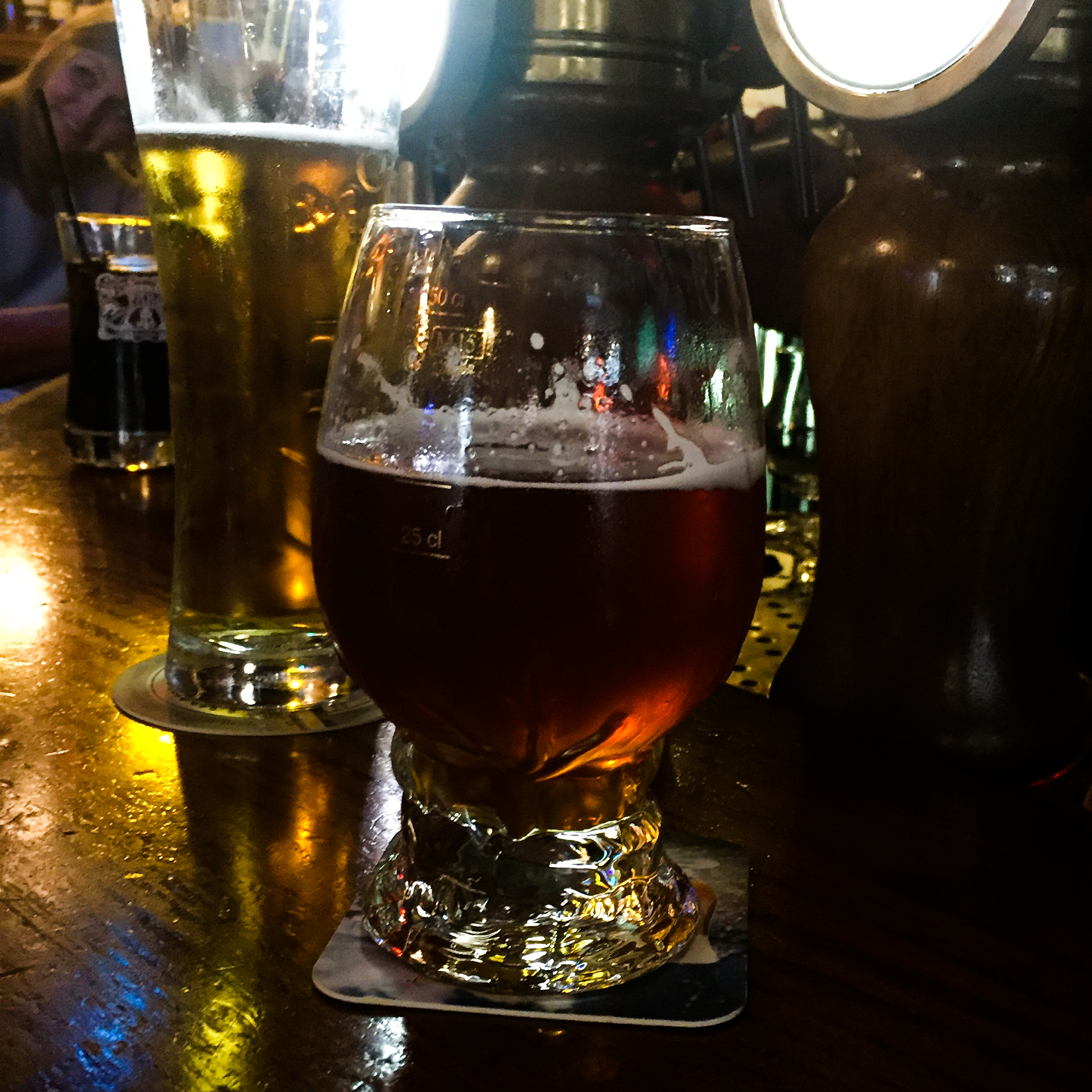 Gulden Draak Beer - Chosen mostly because the tap was super cool.