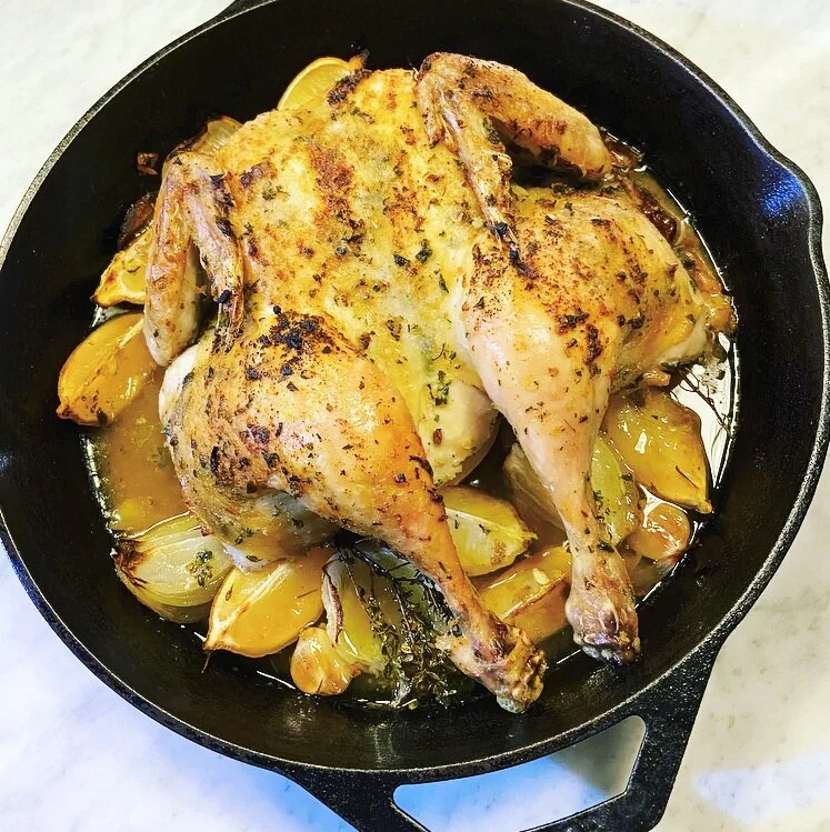 lemon garlic roast chicken