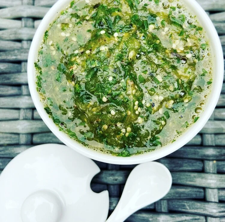 pan roasted salsa verde