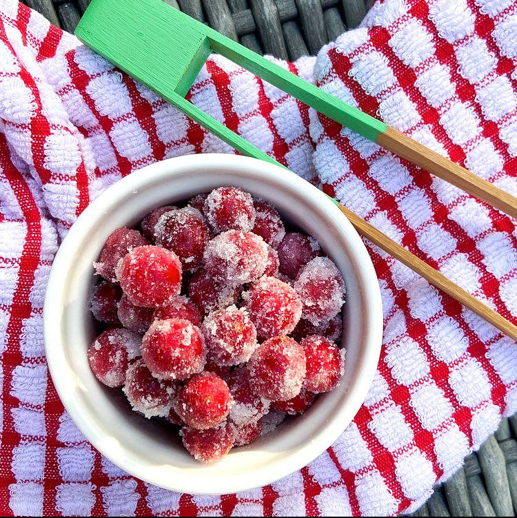 sugared cranberries