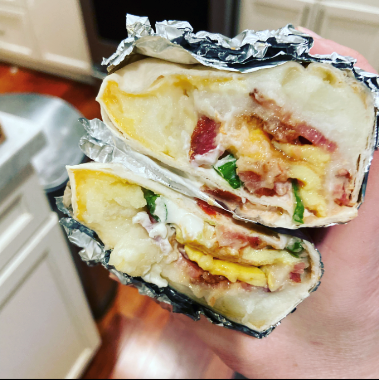 mashed potato burrito