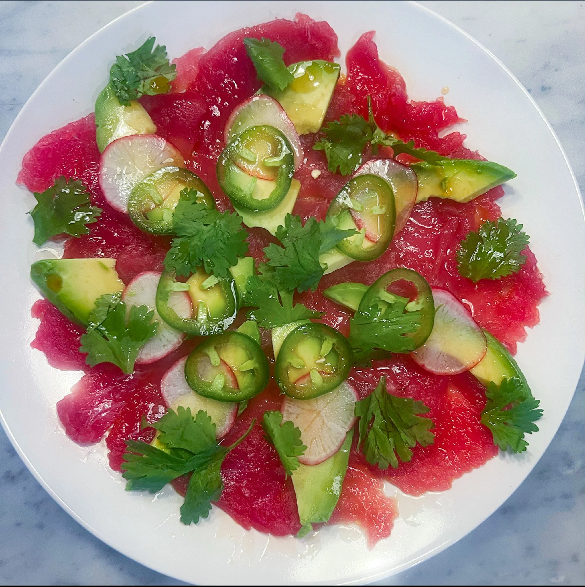 blue fin carpaccio