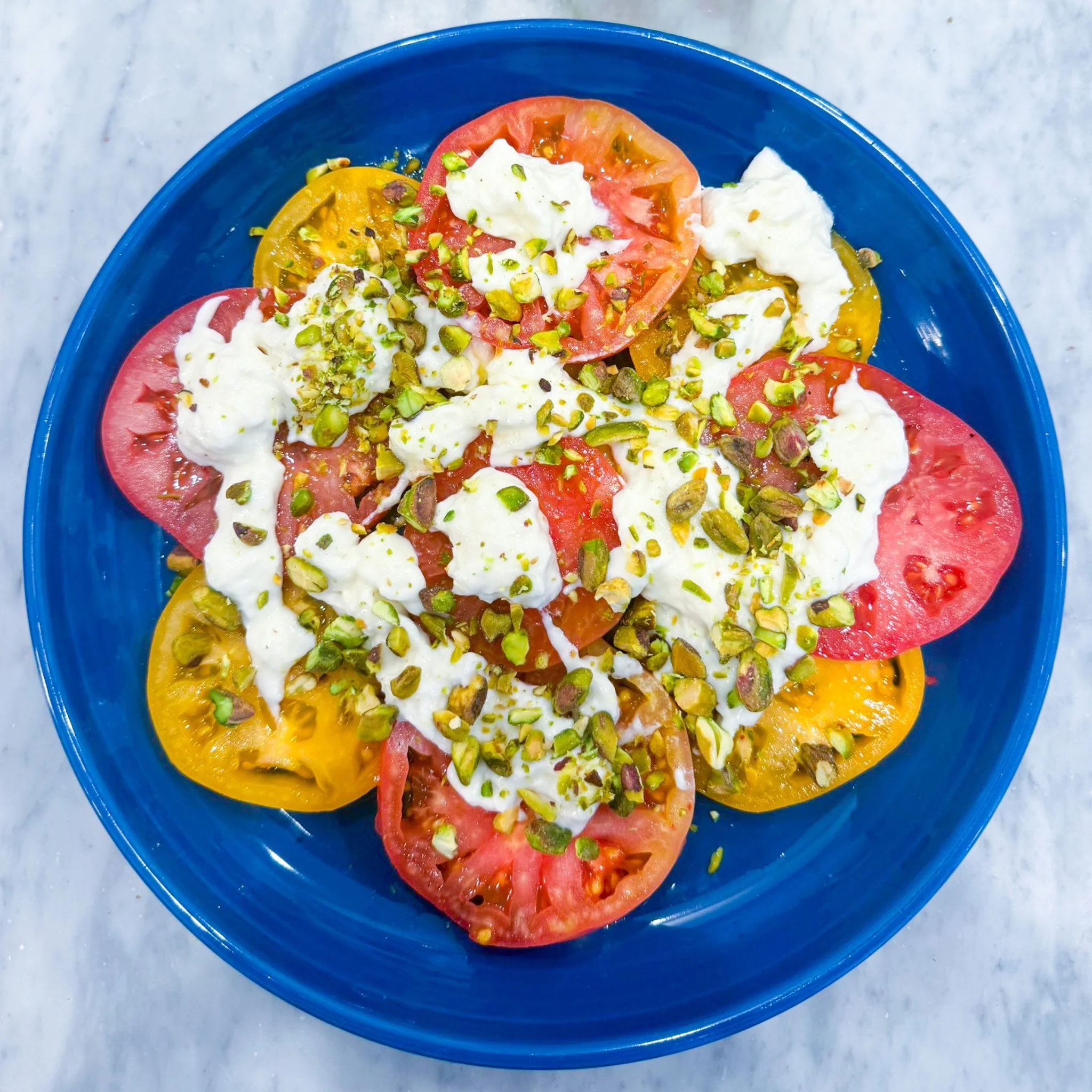 pistachio heirloom tomato salad