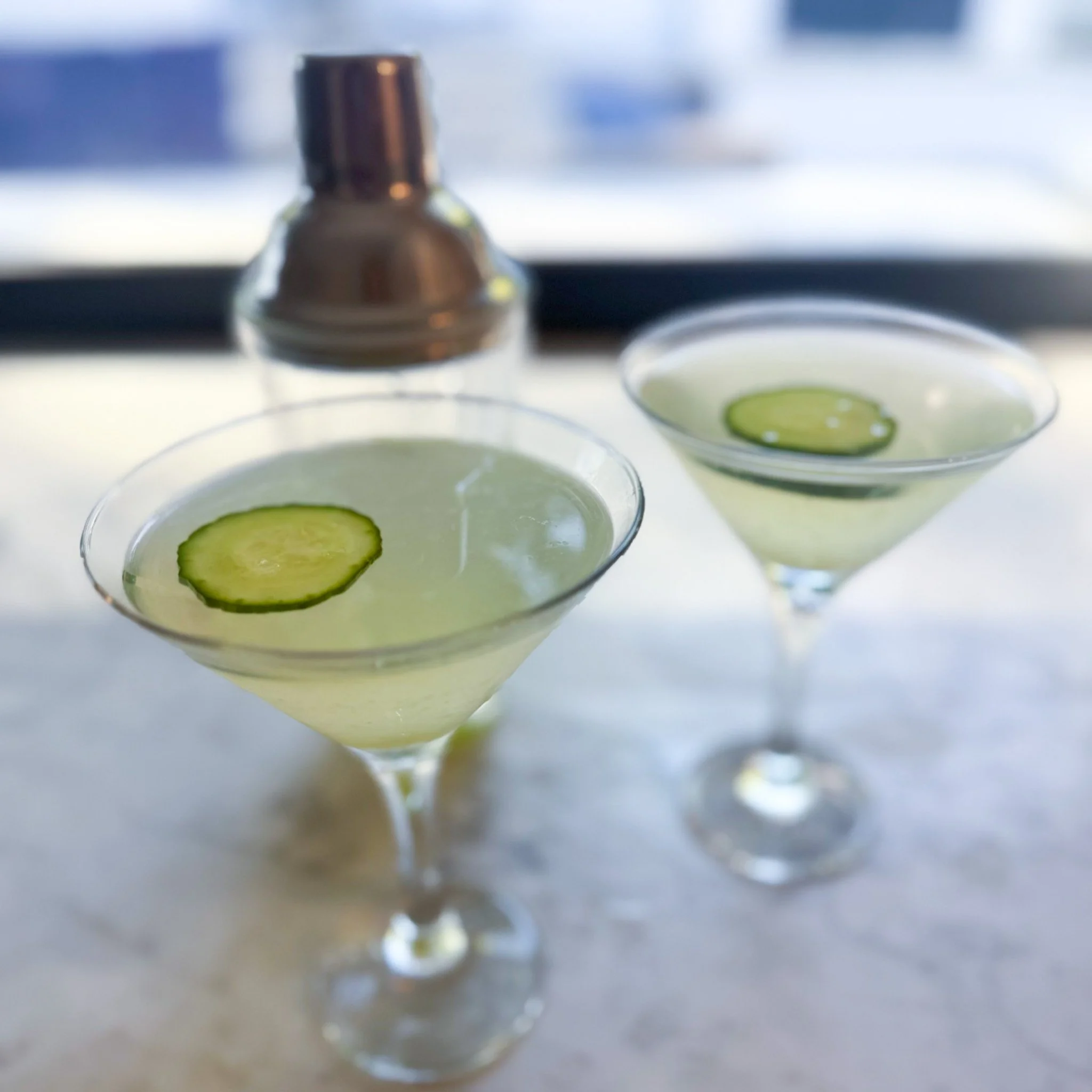 cucumber sake-tini
