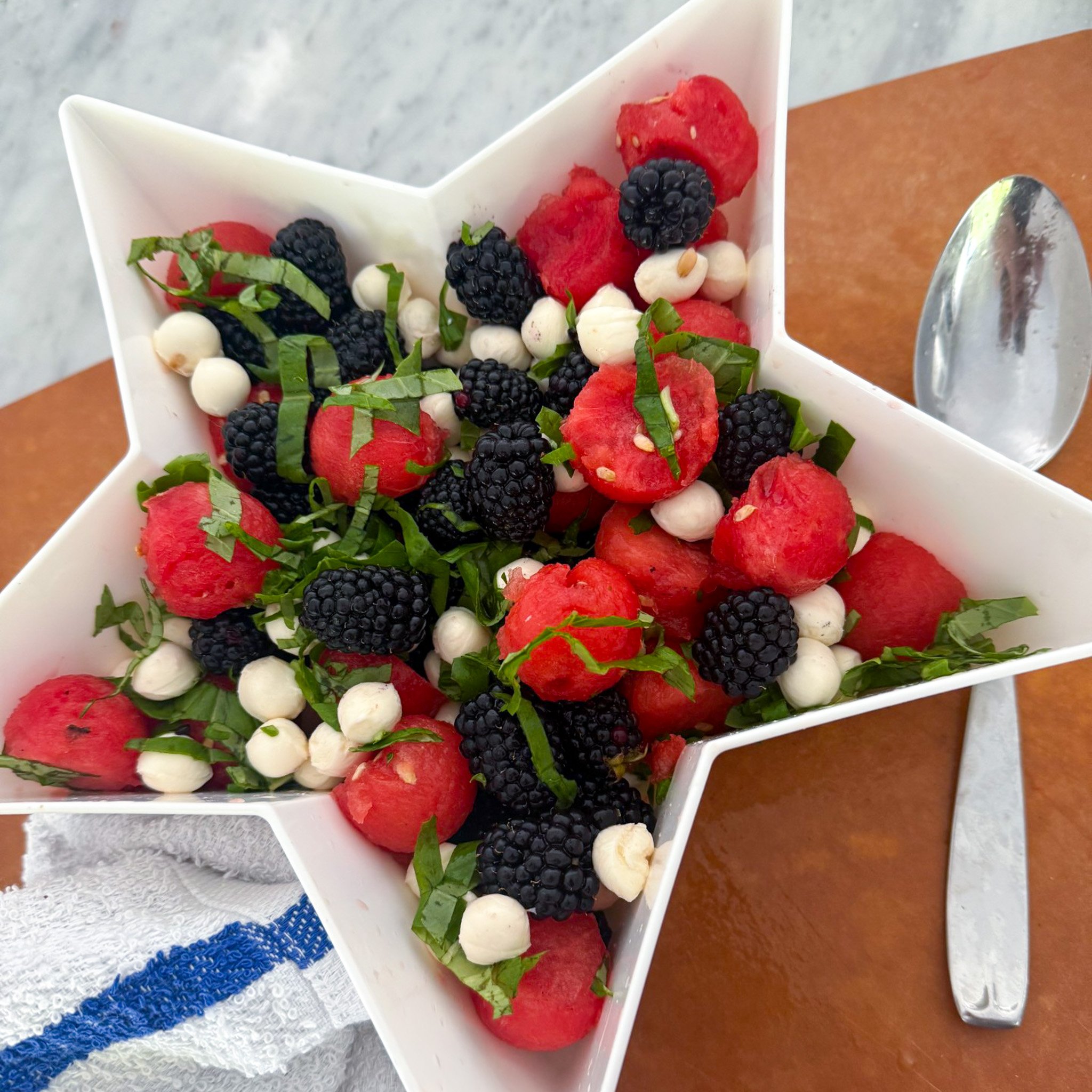 hot honey fruit caprese