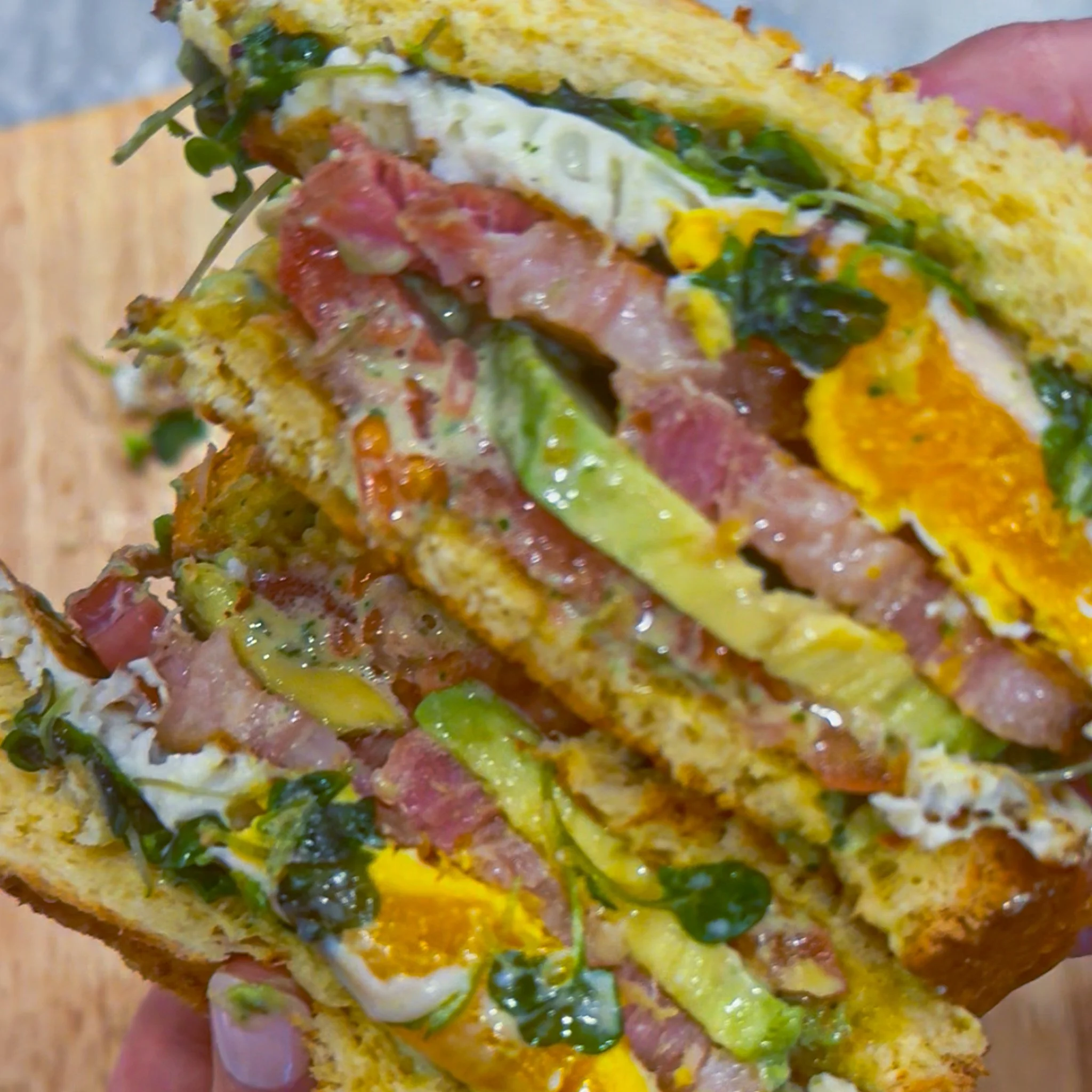 upscale blat: pork belly style