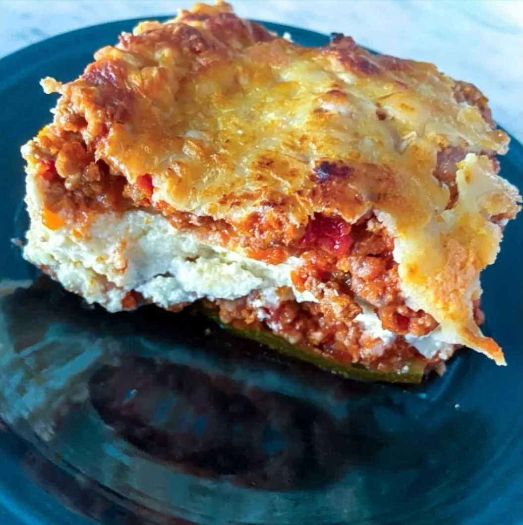 It's national leave your extra zucchini on your neighbor's front porch day - my favorite food day of the year- and as such we are using that zucchini in place of pasta for my favorite lasagna 

full recipe on lindsayEats.com
link in bio @_lindsayeats