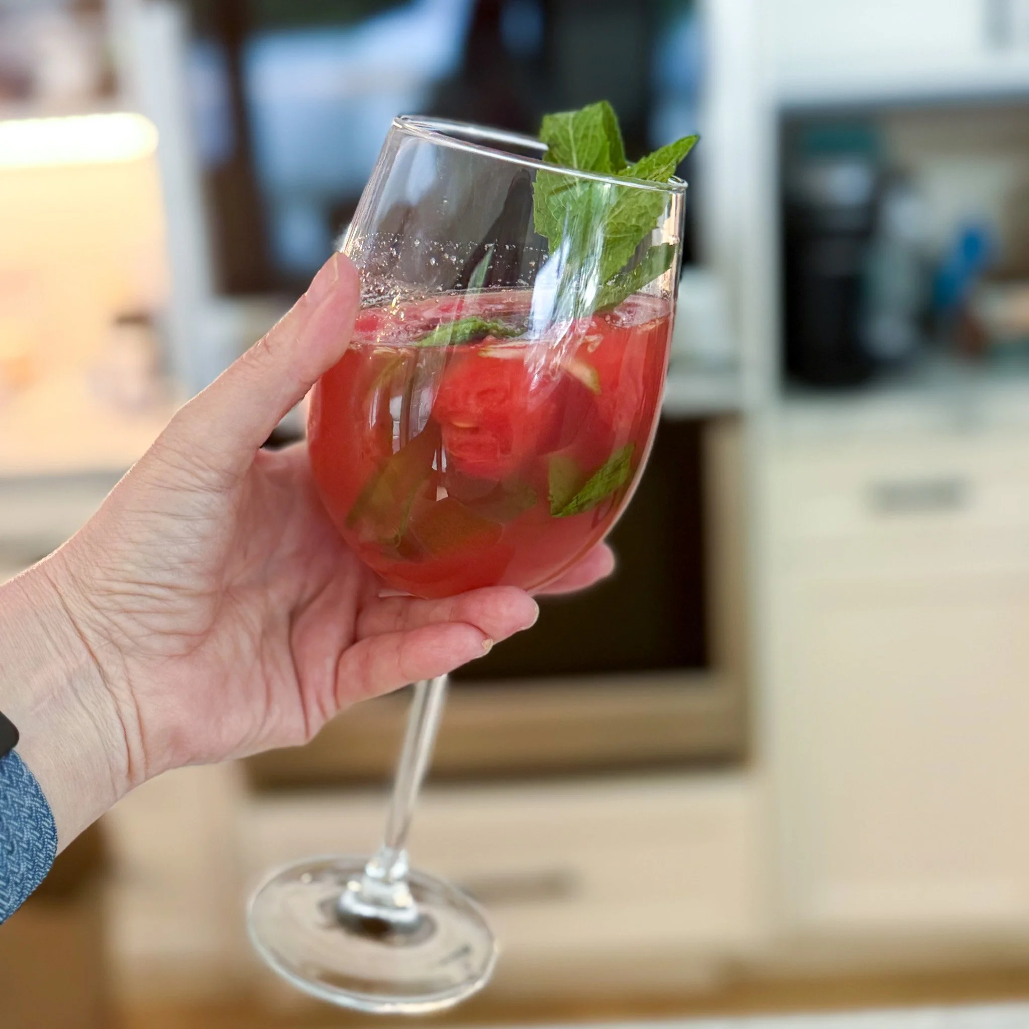 watermelon cucumber sangria