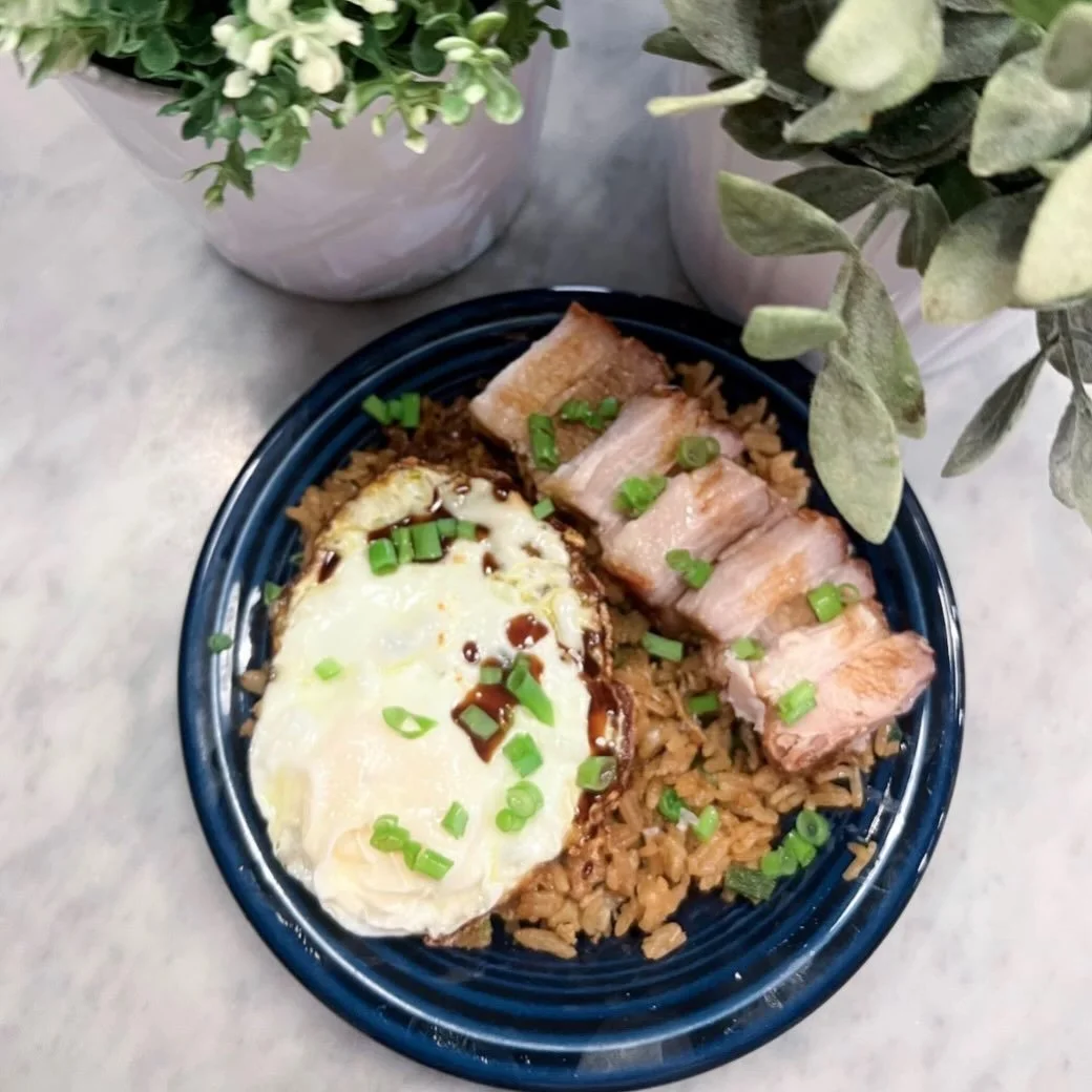 Y&rsquo;all know we do a mean breakfast for dinner over here. Have since the kids were babes. But now that they have developed pallets, and specified tastes, we have to stir it up.

Case in point, this breakfast fried rice, that I top with a fried eg
