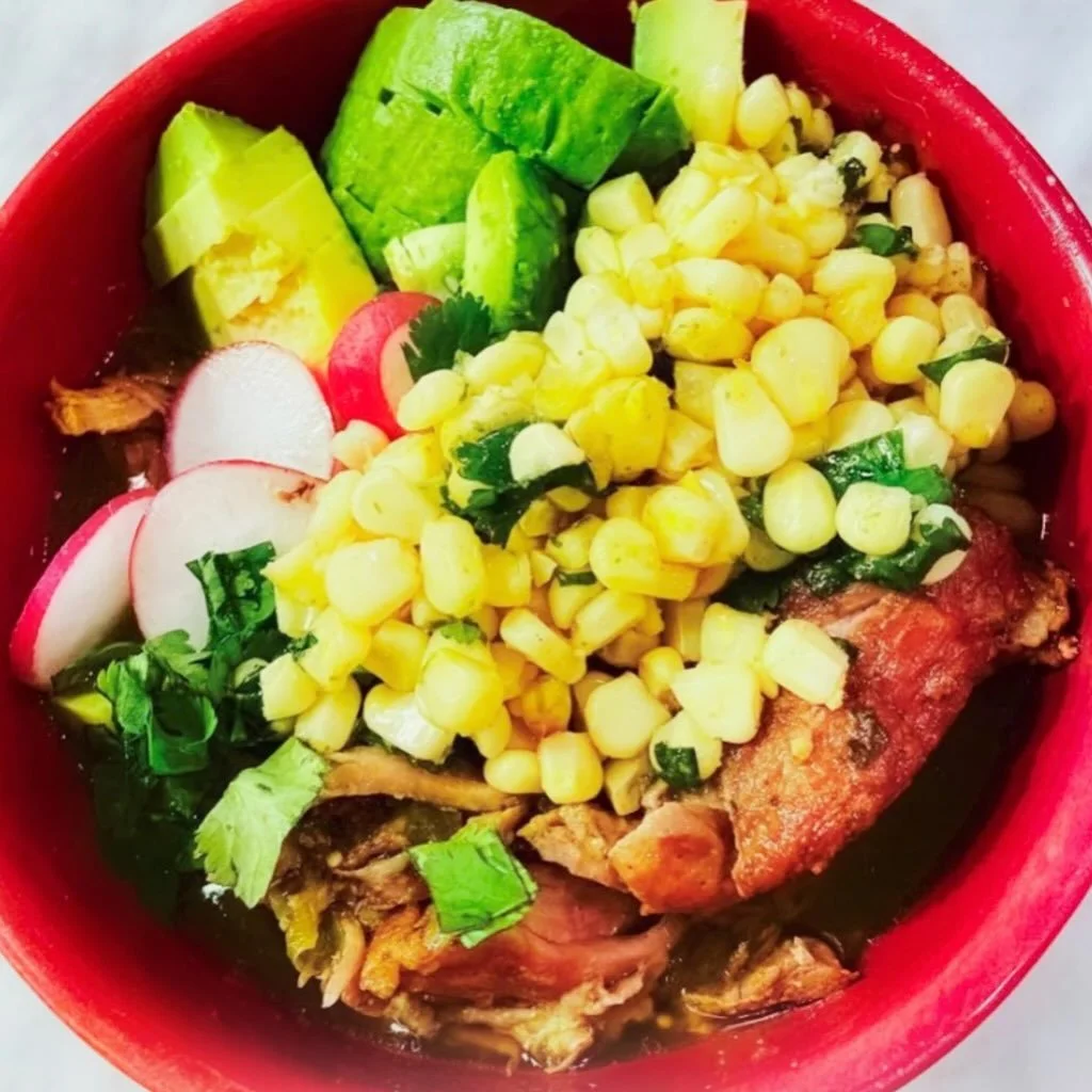 Pork pozole verde- perfect for the trick-or-treat fuel up...

full recipe on lindsayEats.com
link in bio @_lindsayeats_ 

#pork #pozole #porkpozole #tacotuesday #lindsayEats