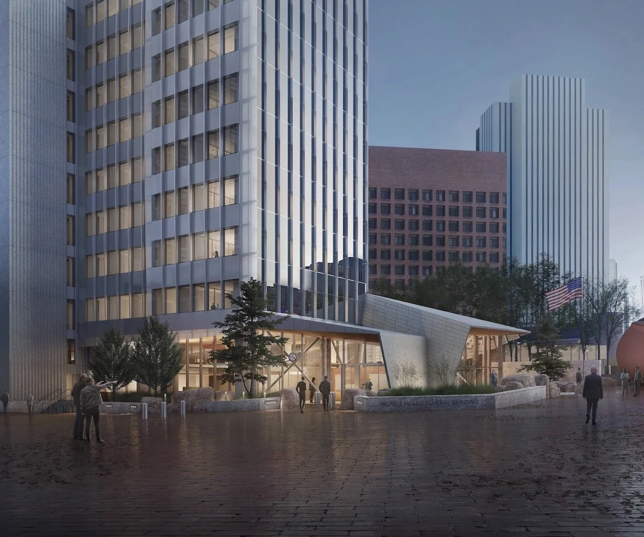 Silvio J. Mollo Federal Building, designed by Krueck Sexton Partners