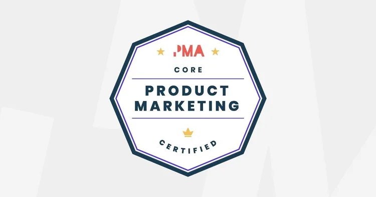 Product Marketing Alliance badge: Product Marketing Certified, Core