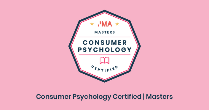 Product Marketing Alliance badge: Consumer Psychology Certified, Masters