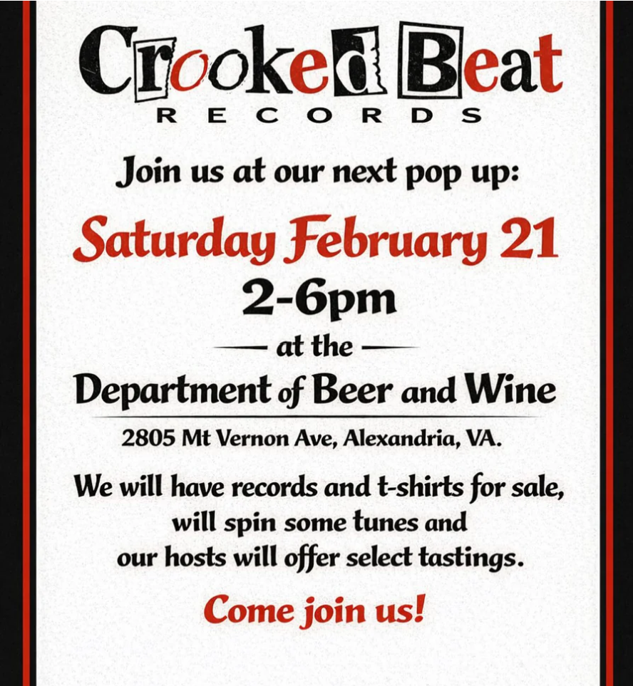 CROOKED BEAT RECORDS POP UP - MARY TAYLOR WINE TASTING