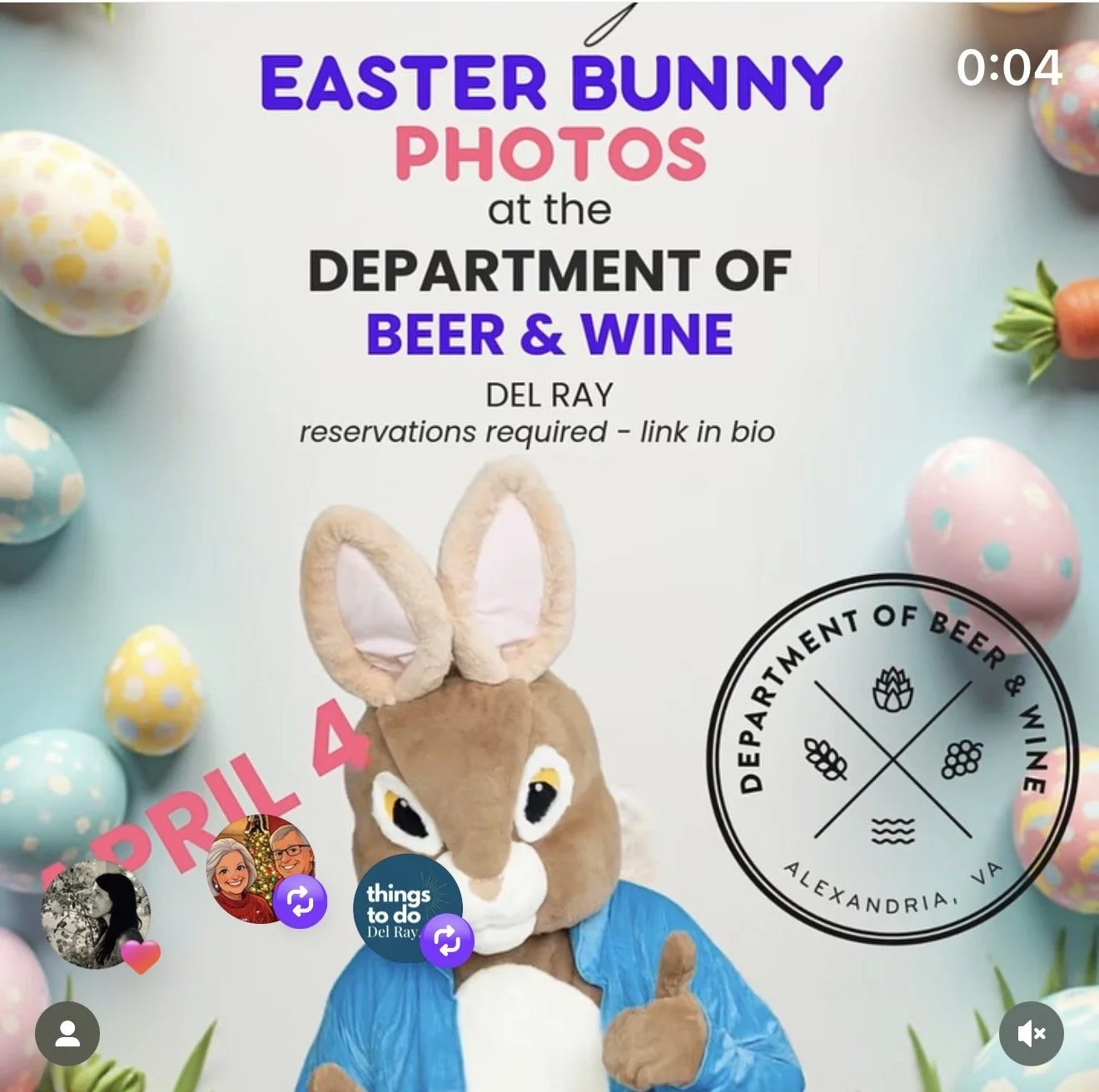 EASTER BUNNY PHOTOS - WINE TASTING: IMPERO
