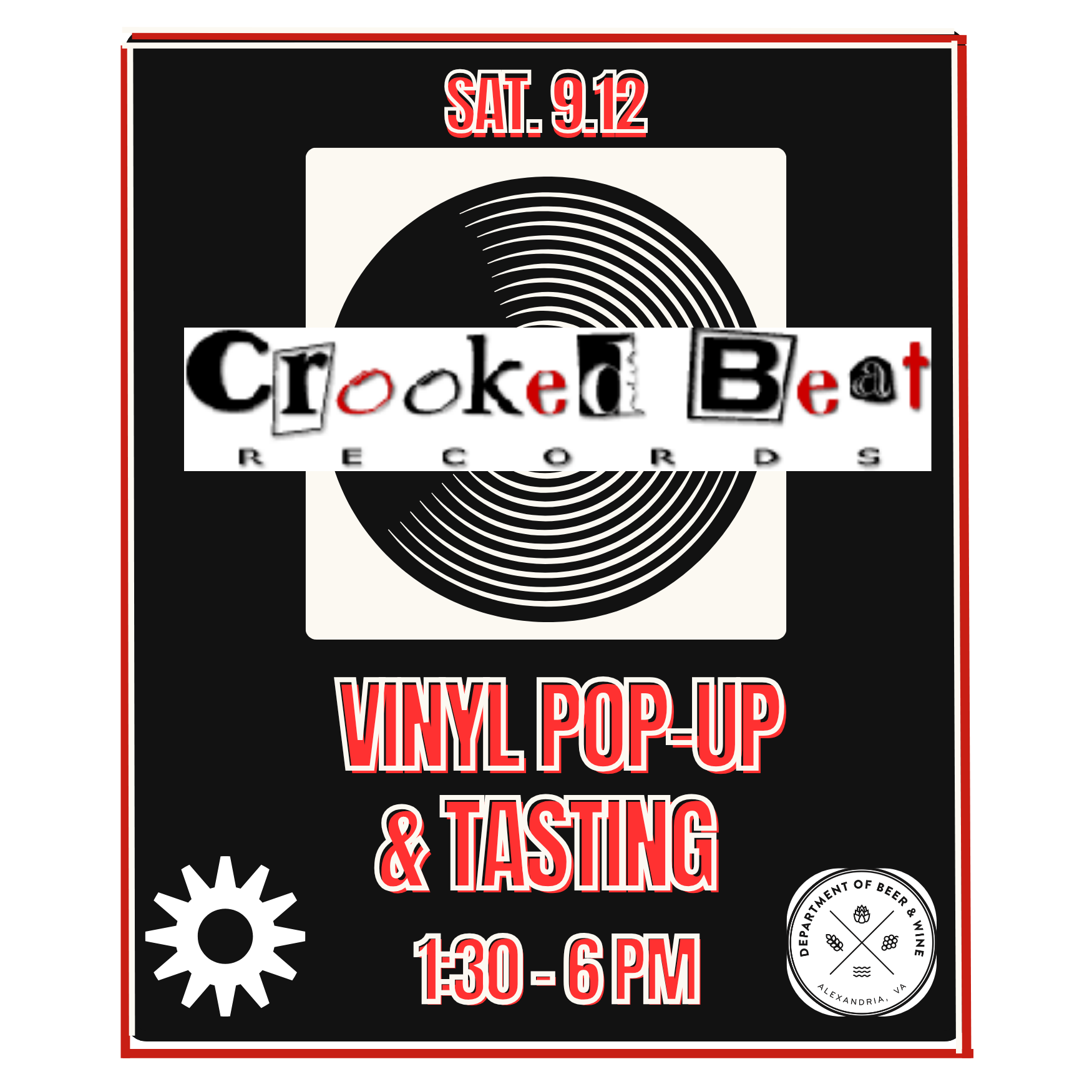CROOKED BEAT RECORDS POP UP &amp; TASTING