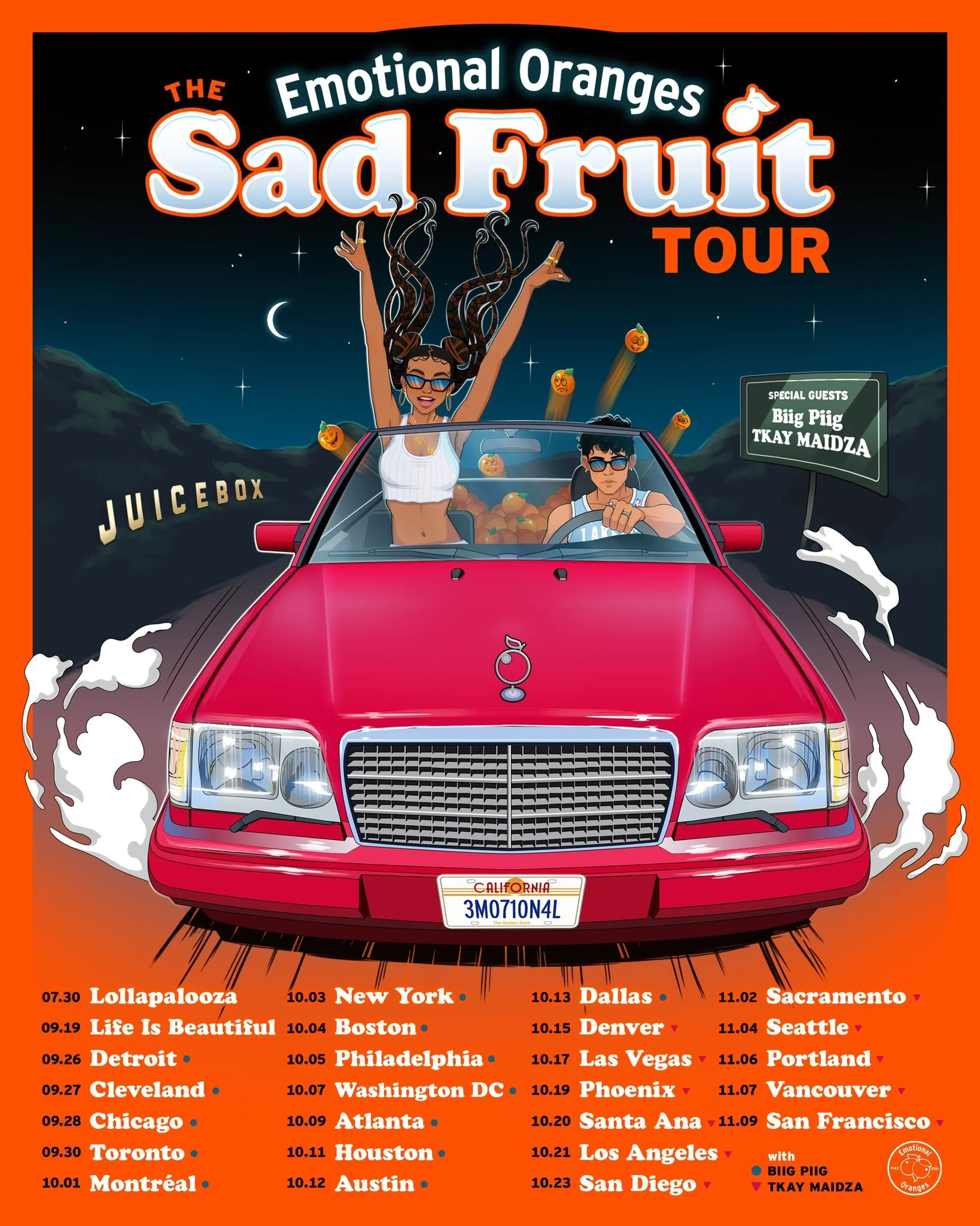Tour Alert Emotional Oranges The Sad Fruit Tour Br Irked Music Geek