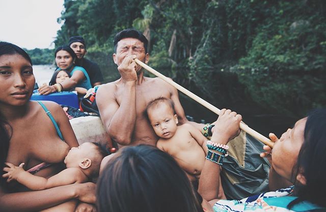 Living with Yanomami tribe, Amazon, Brazil.