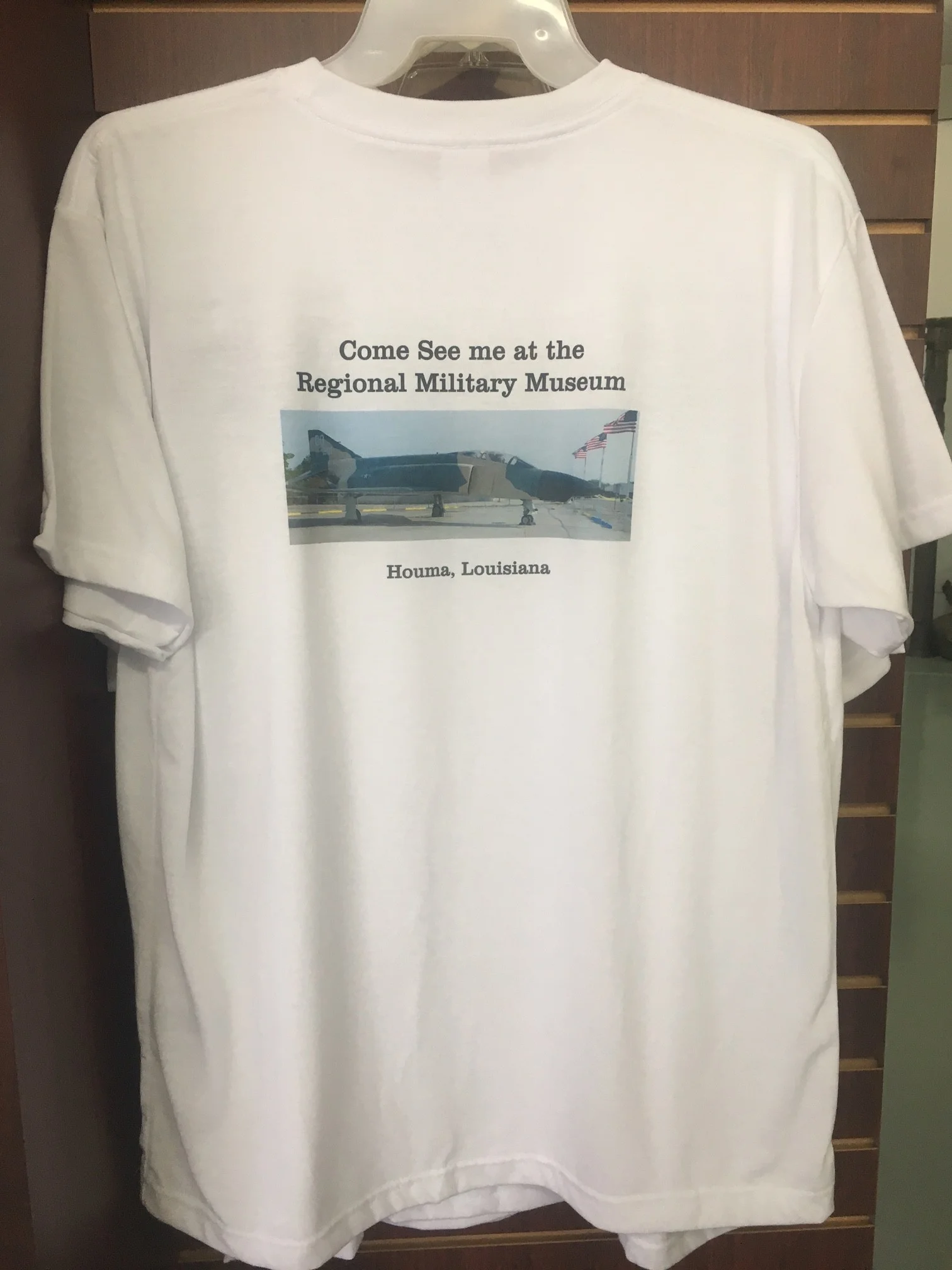 T-Shirt (F-4 Phantom) White Color, XL