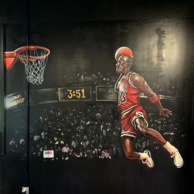 Fly high, keep soaring.  Another new one today for @thelostbreed  The gym is really coming together.  Inspired by the legends... @jumpman23 #mj #thelastdance #michaeljordan #23