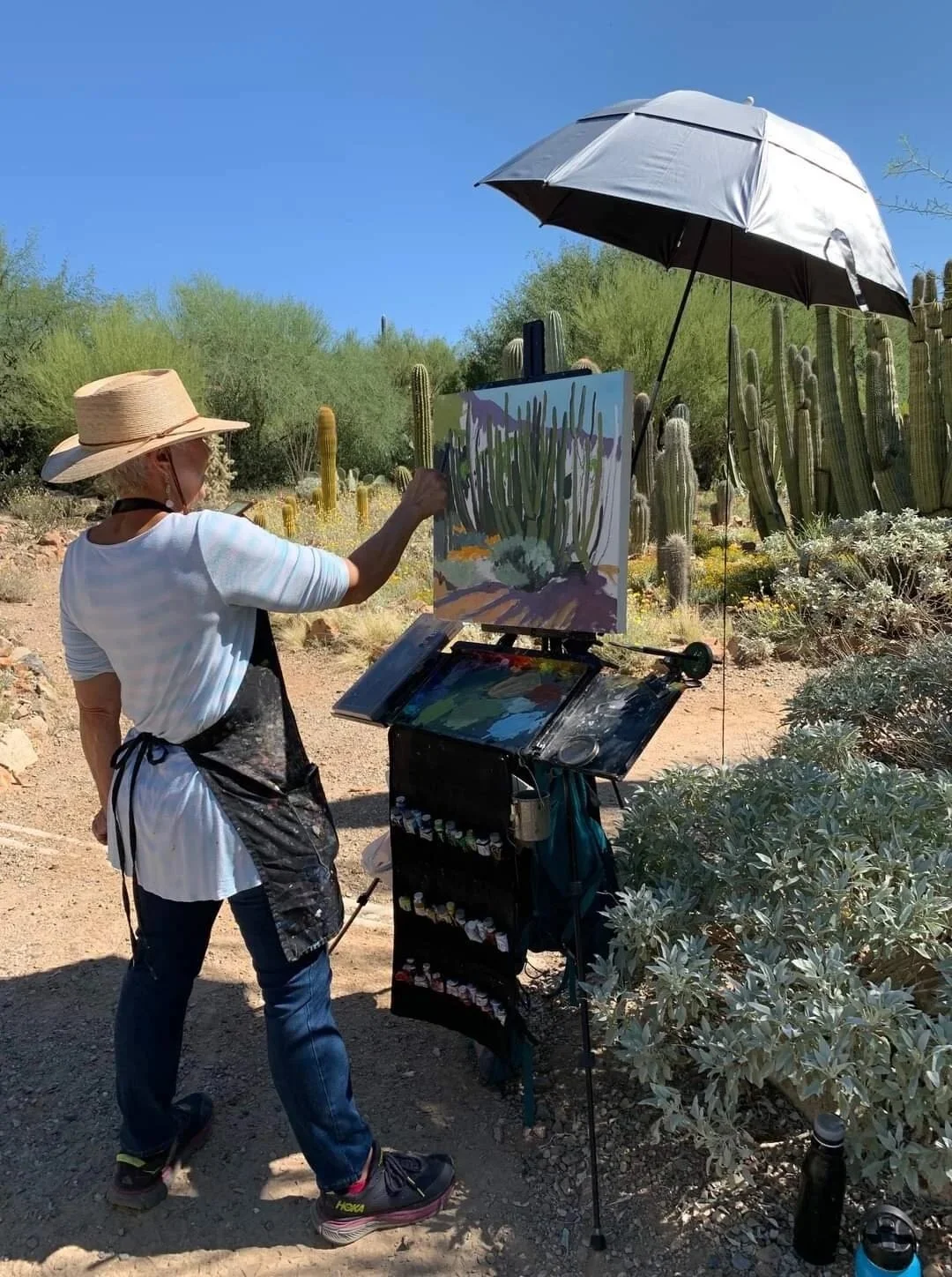 Painting at the Arizona-Sonoran Desert Museum