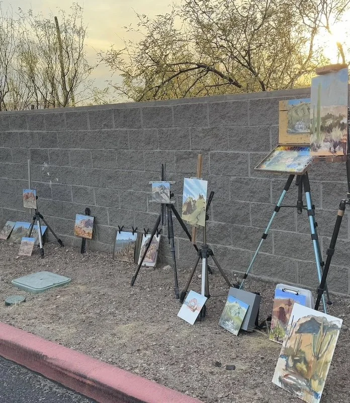 Paintout at Finger Rock