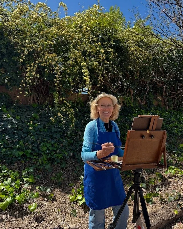Helen at a Paintout on a sunny morning 