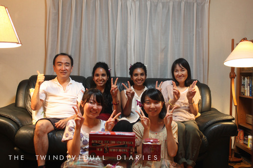 We met Hiroka when we were learning Spanish in Spain a few years ago. She kindly invited us to stay with her family whilst we visited Japan. This is us with her family! 