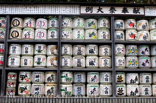 Hiroka told us that these are kegs of alcohol which are used as offerings to the God’s. This picture doesn’t do it justice because there was just so many! These God’s are definitely not lightweights. 