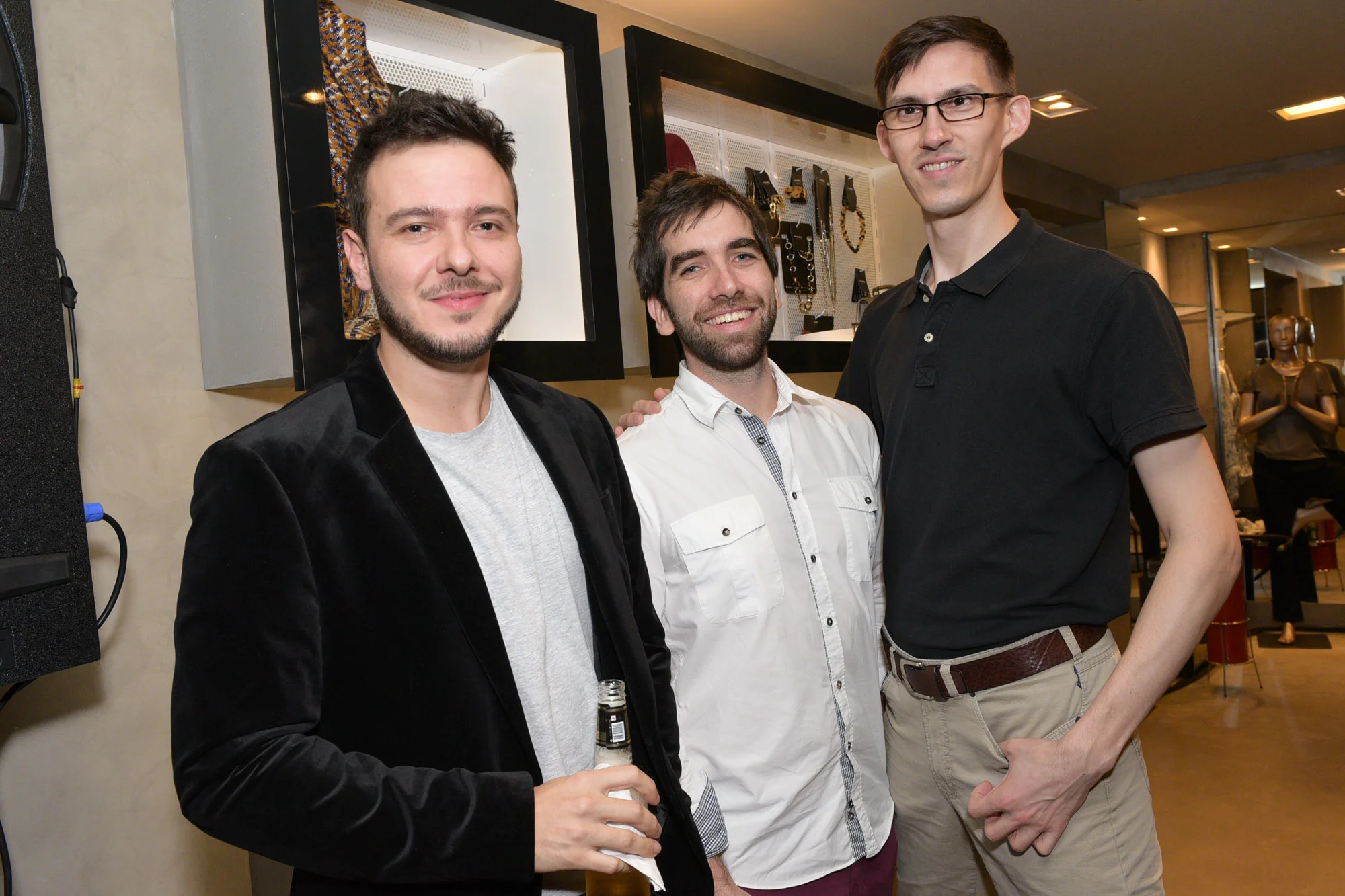 André Martins, Fernando Galender e Caspar Wolf