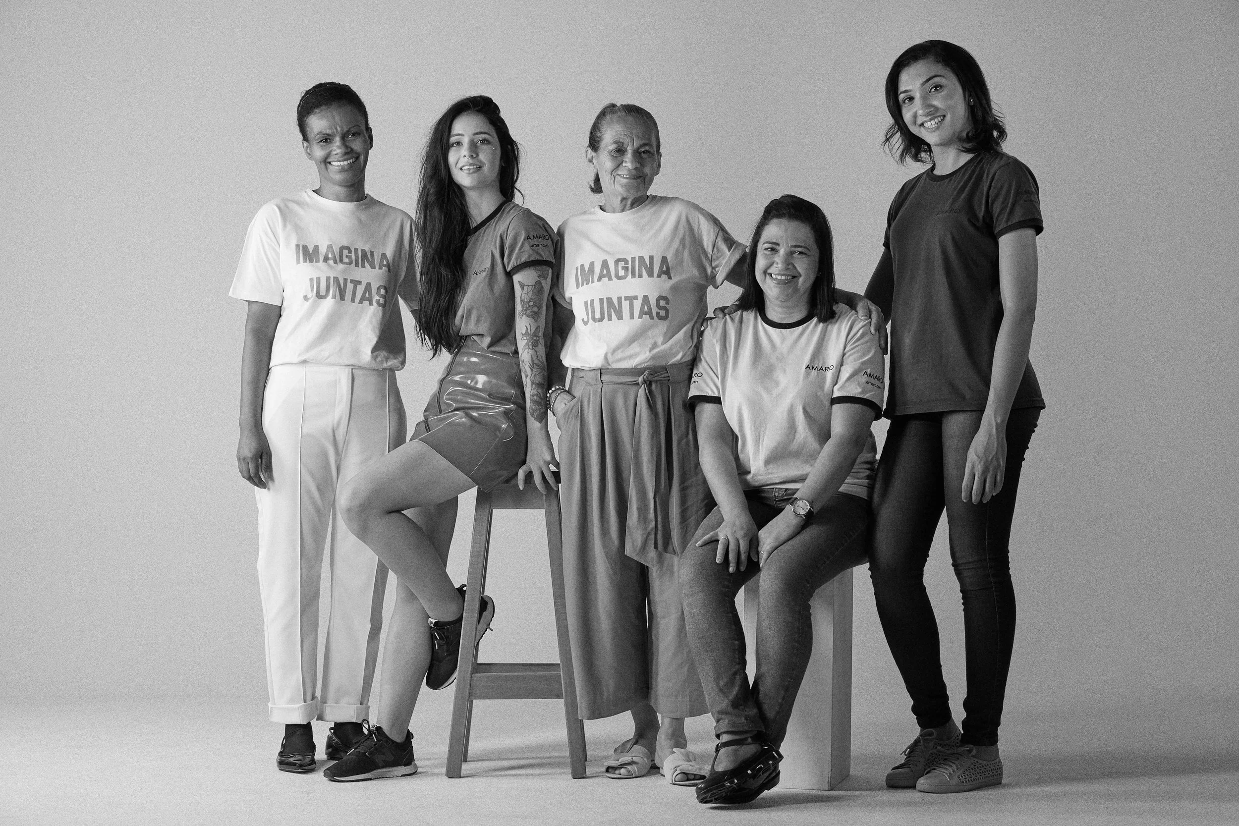Da esquerda para a direita: Lauriete Fonseca, Amanda Morare, Joanildes de Souza, Marilene Conceição e Neusa Sousa. 