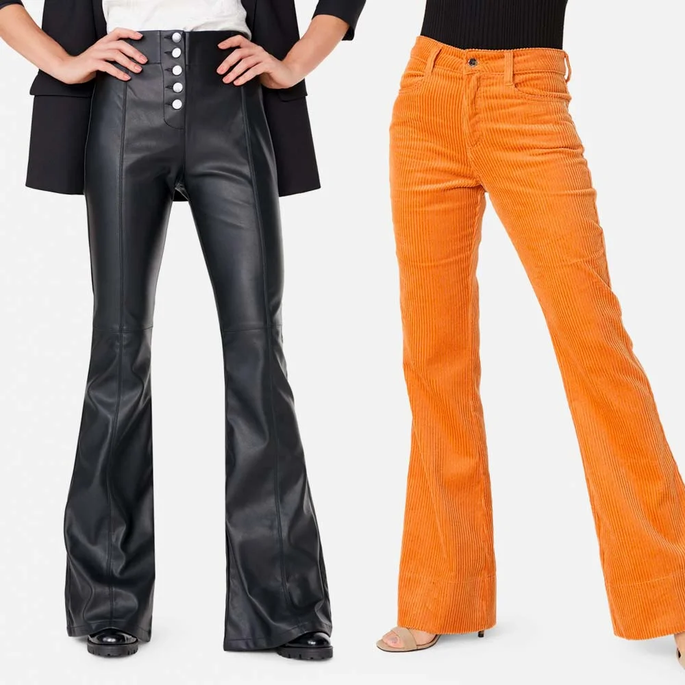 camisa para usar com calça flare