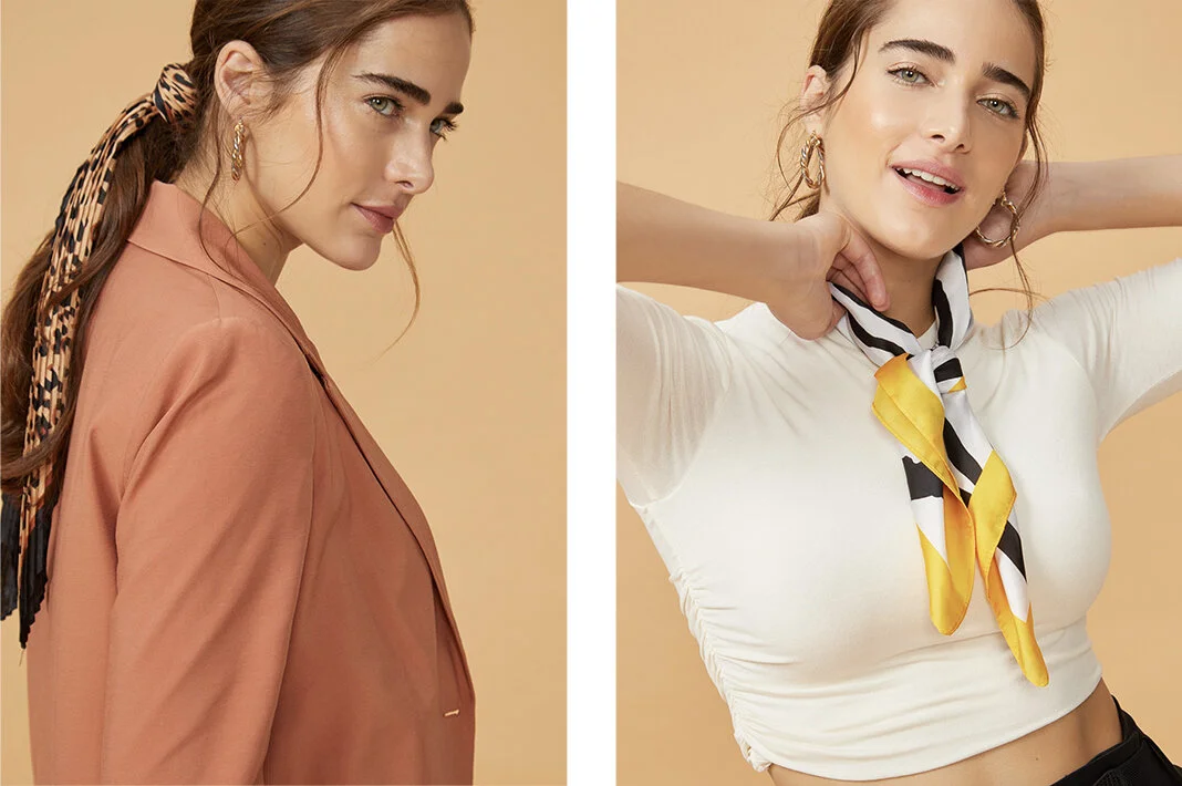 PRODUCTS: Pleated jaguar headband, zebra headband.