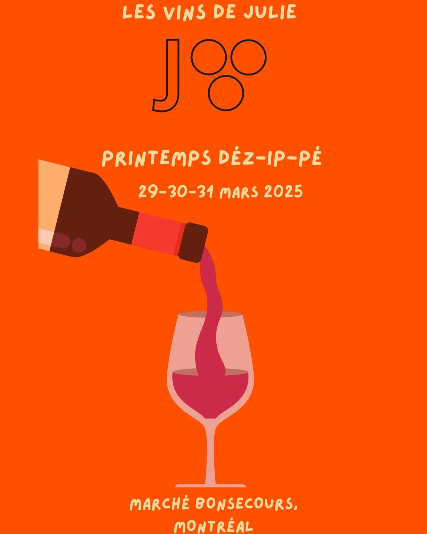 Les vins de Julie au PRINTEMPS DÉZ-IP-PÉ 2025! #importationsprivées #privateimport #wine #vin #vinbio #vinNature #biereartisanale #vinbiody #PetNat #bulles #bieresimportationprivee #spiritueuximporationprivée #spiritueux #