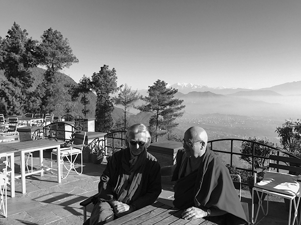 with Reverend Matthieu Ricard of Shechen Monestry in the Himalayas.