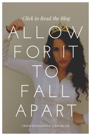 Allow for it to fall apart