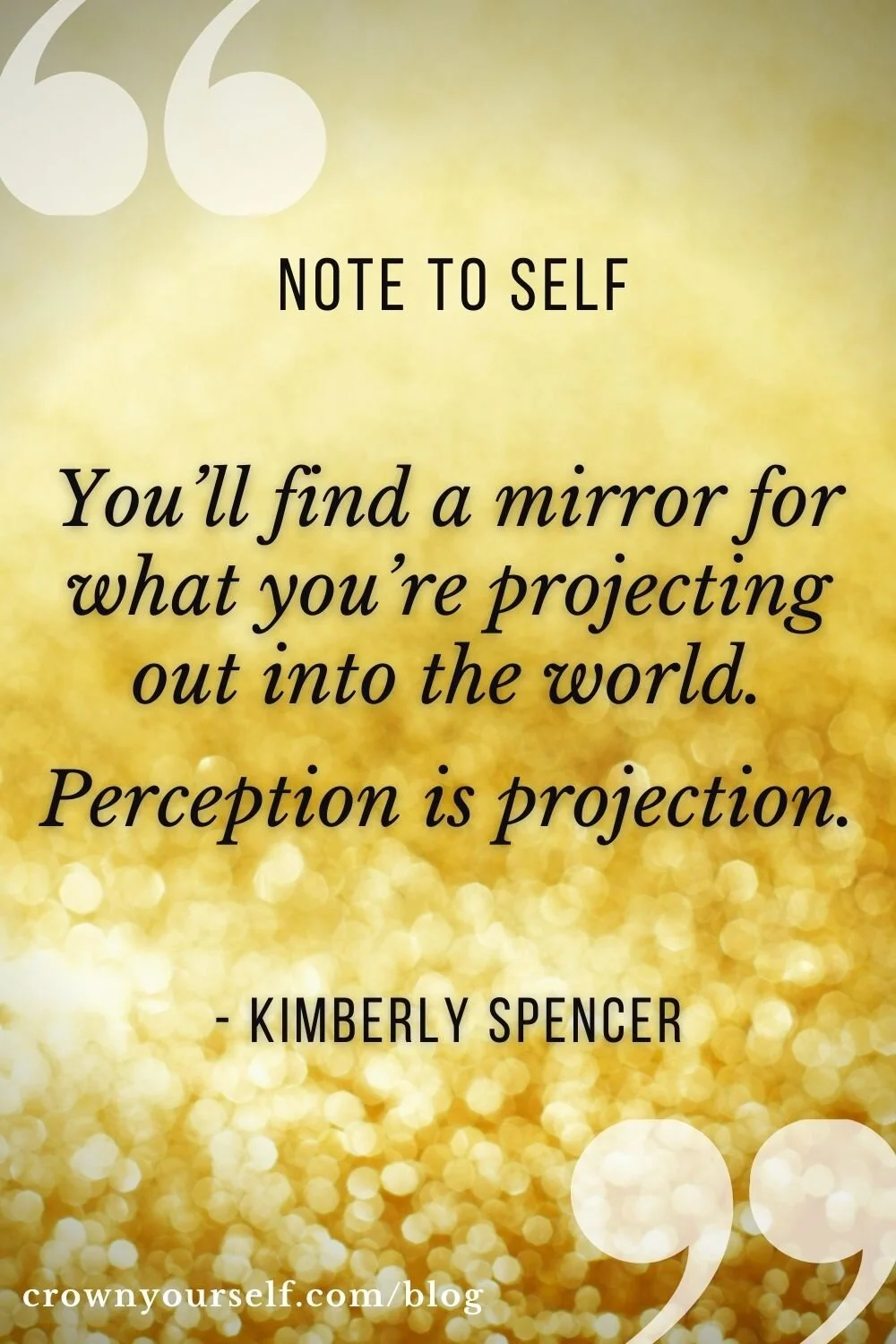 Kimberly Spencer Quote - Crown Yourself